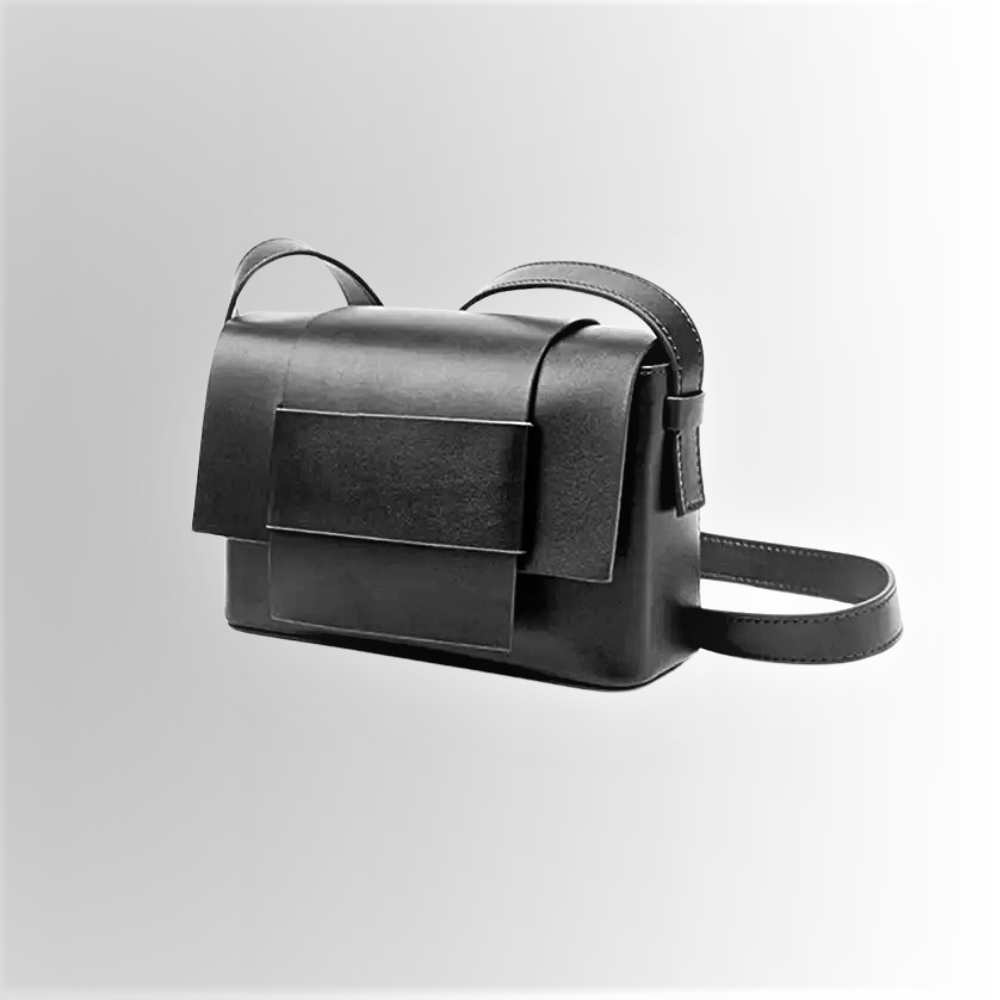 Mini Bag Rettangolare in Pelle di Vitellino