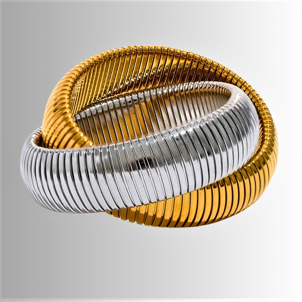 Pulsera doble "Canna del Gas": un homenaje al diseño de Bulgari