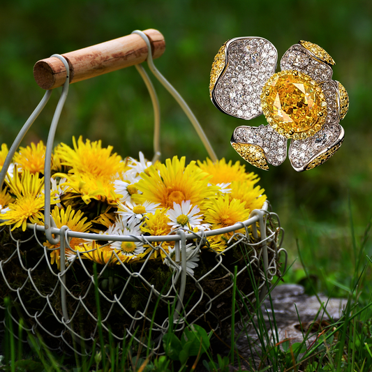 Fascione a Fiore con Citrini e Brillanti Coltivati