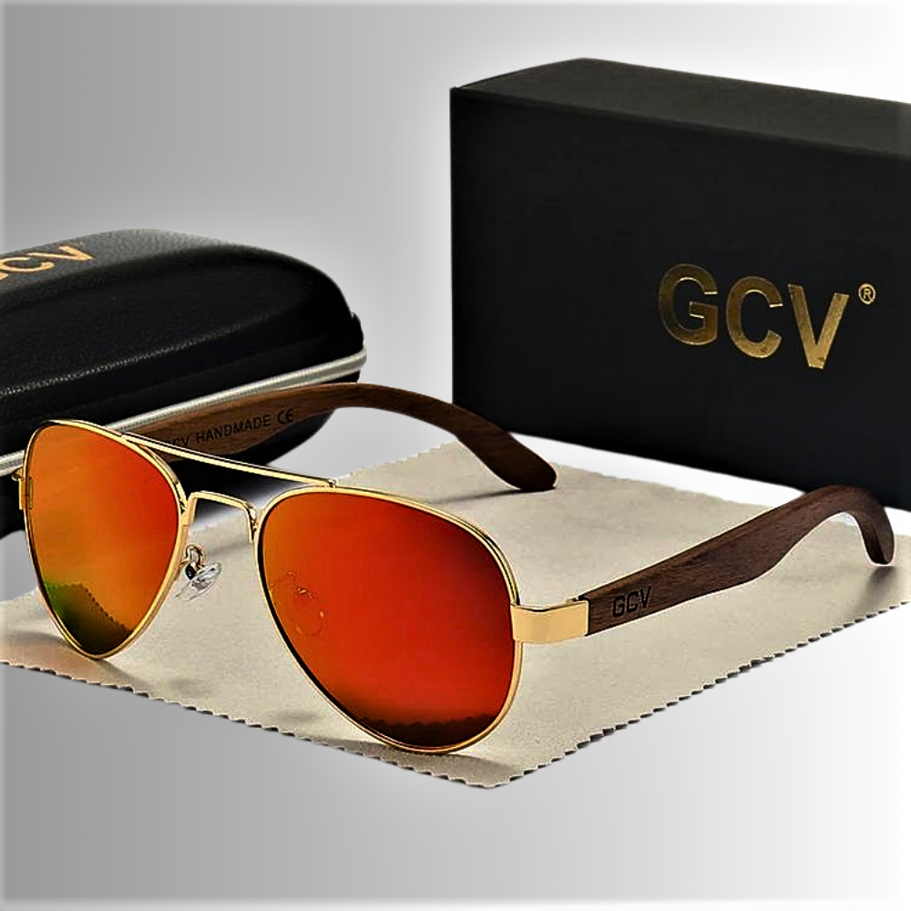 Gafas de sol de piloto de madera hechas a mano: homenaje a la naturaleza