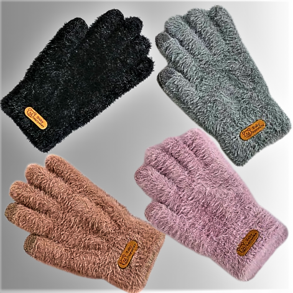 Guantes de piel sintética con pantalla táctil