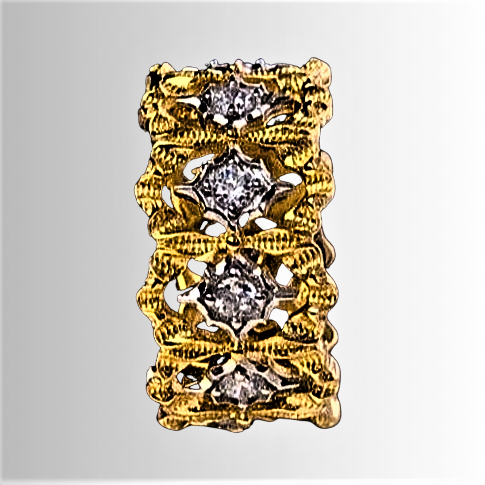 Fede "Rombi Illuminati" Gioiello Icona della Maestria Orafa Italiana