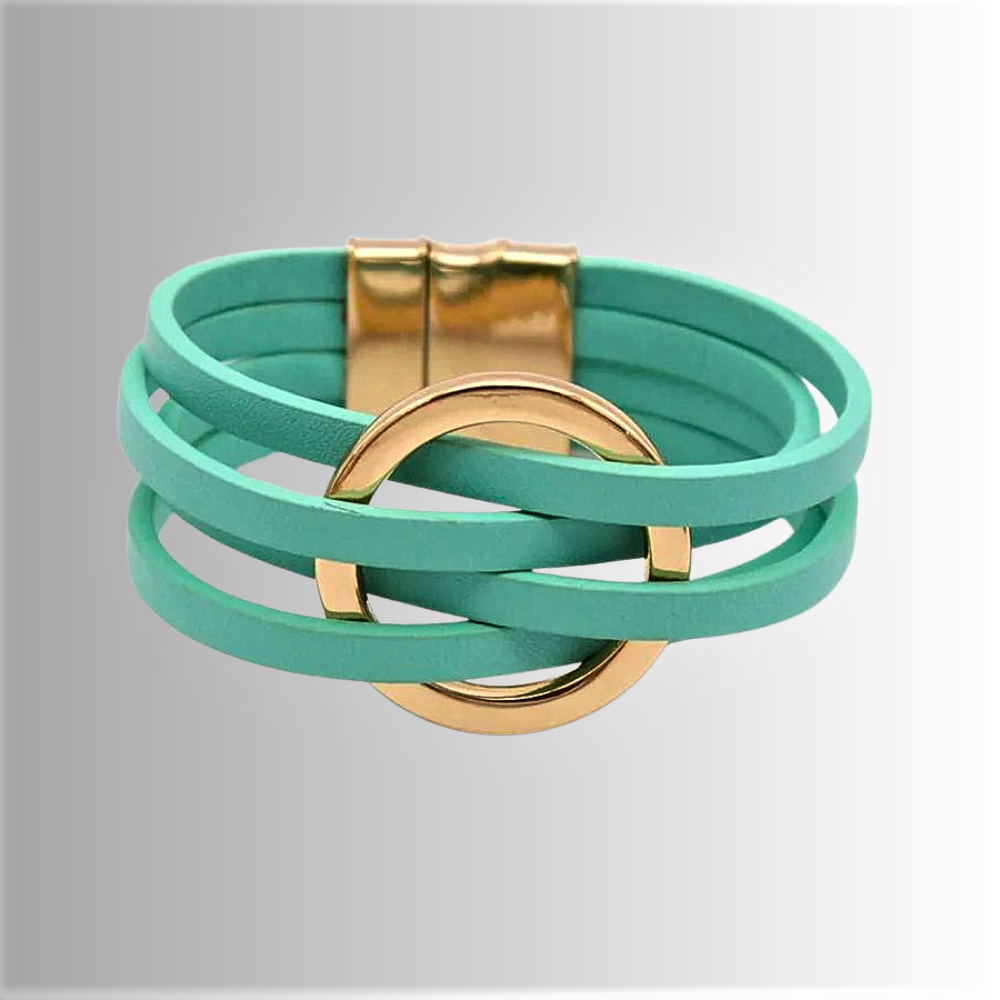 Pulsera de piel de vaca auténtica Modernidad y sostenibilidad se unen