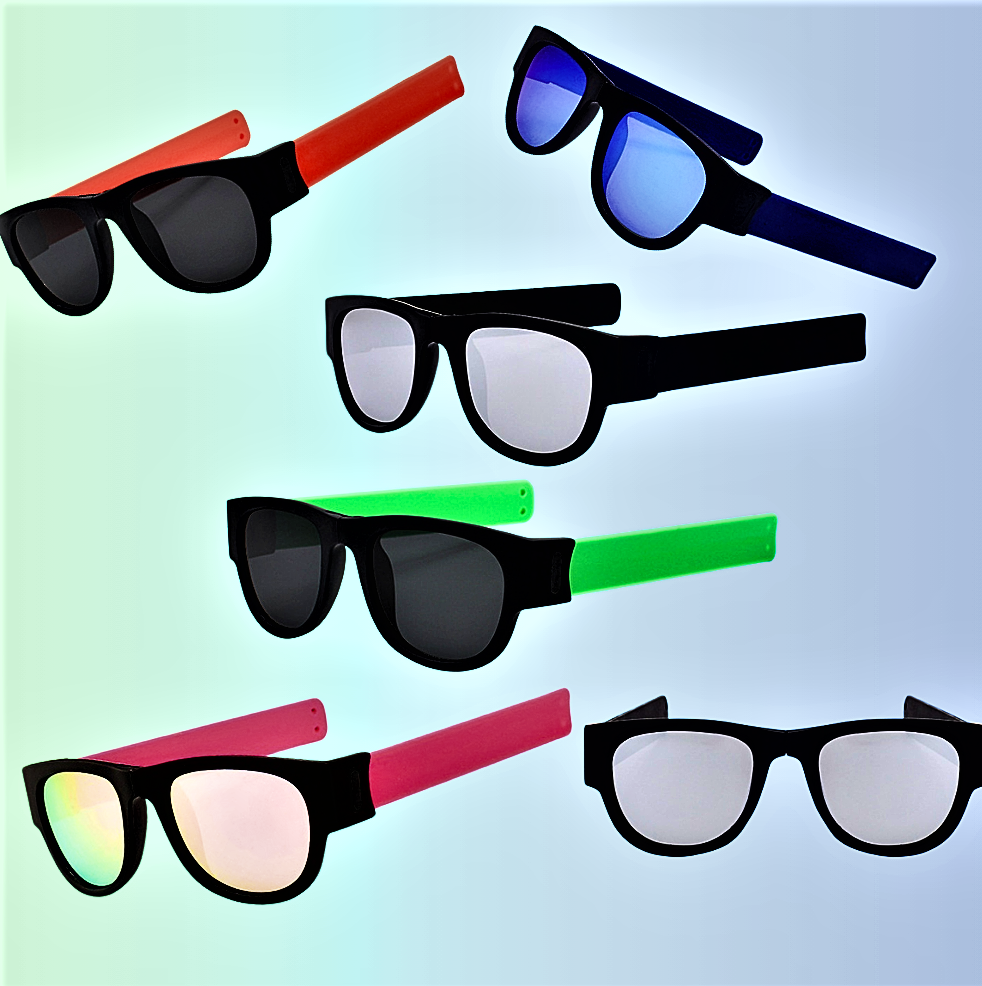 Gafas de sol polarizadas y plegables en la muñeca