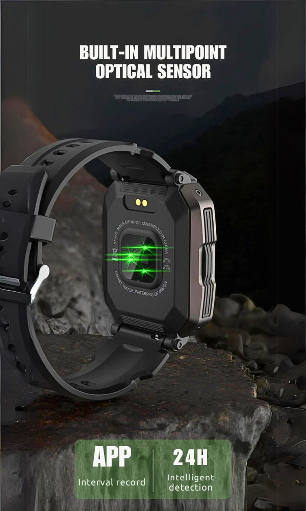 Smartwatch deportivo: resistente al agua hasta 50 m y funciones avanzadas