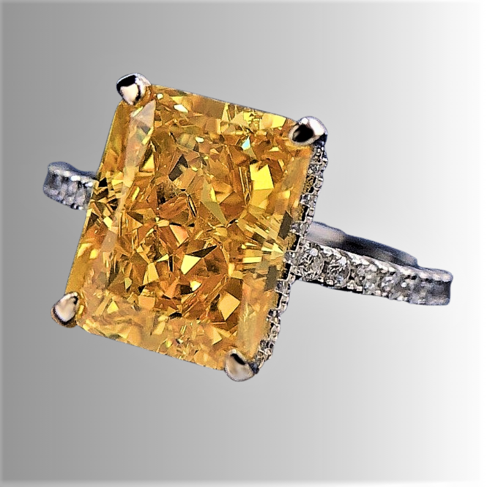 Solitario "Radiant Splendor" con diamante sintético