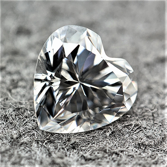 Moissanite D Color VVS1 Taglio Cuore Certificata
