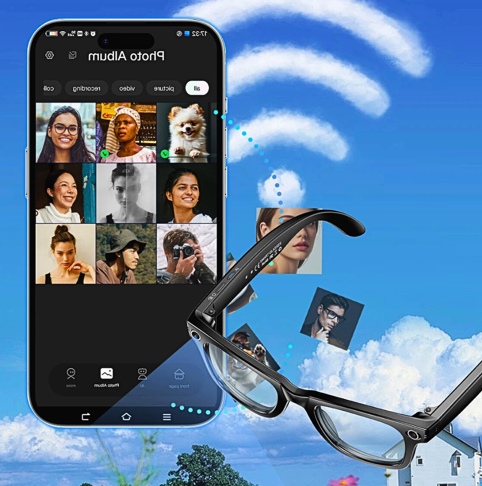 Occhiali Smart per Foto, Video, Musica e Chat Gpt 4