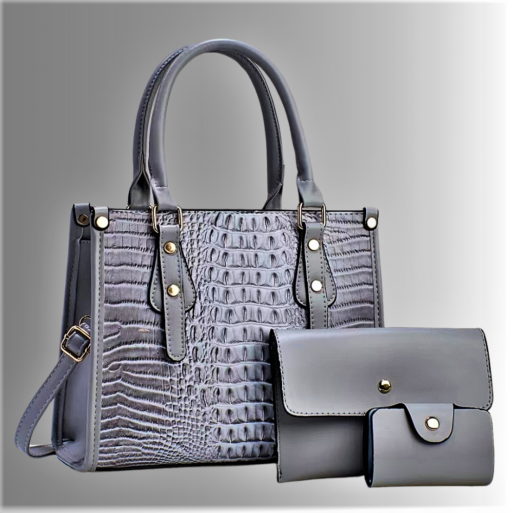 Conjunto de bolso, clutch y cartera Refinamiento atemporal