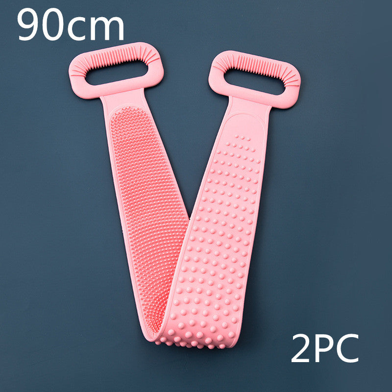 Cepillo de baño/masaje de silicona de doble superficie