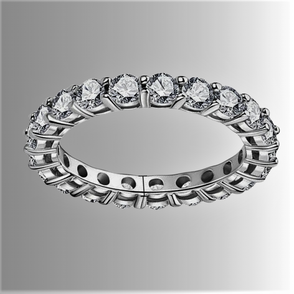 Anillo de eternidad con moissanitas certificadas: un accesorio imprescindible para la mujer con clase