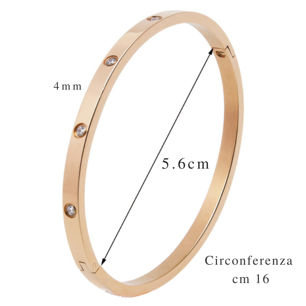 Pulsera "Amor Eterno": inspirada en el icónico Love de Cartier