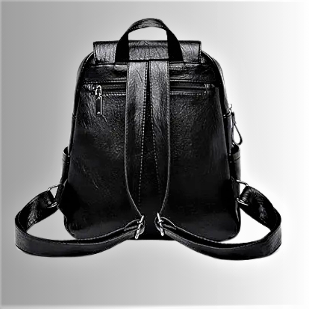 Mochila de piel de oveja grabada: clase y elegancia