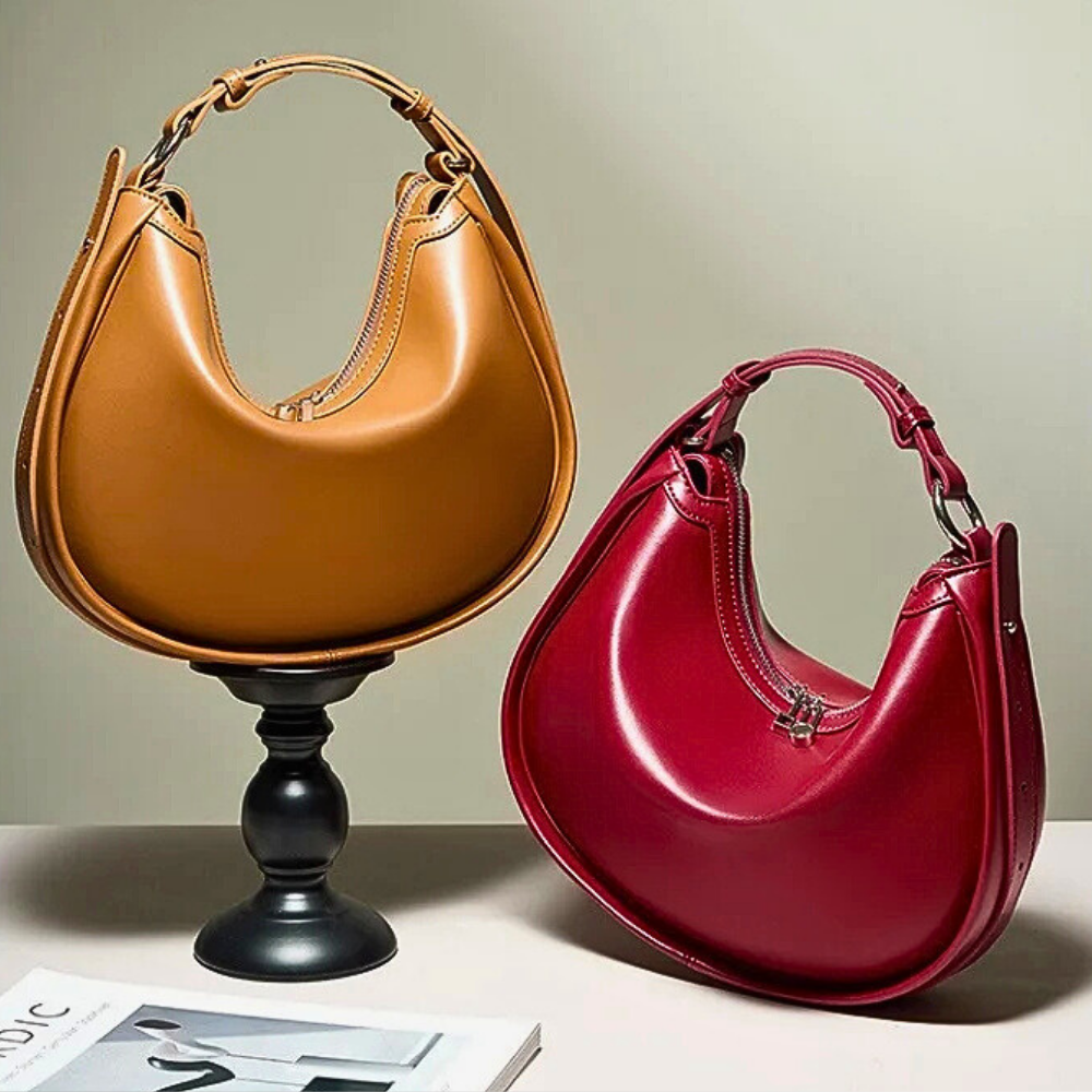 Borsa Hobo in Vera Pelle di Vitellino