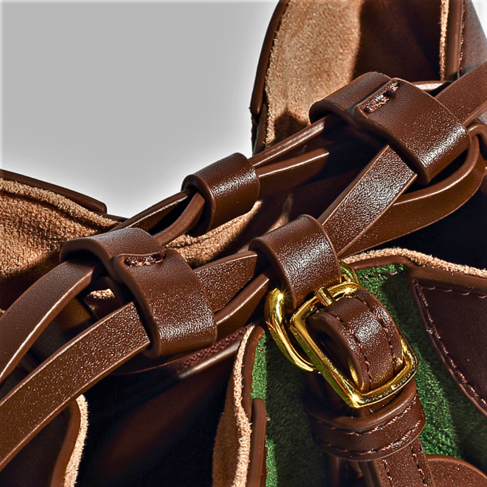 Bolso elegante de dos tonos, estilo y capacidad en un solo accesorio