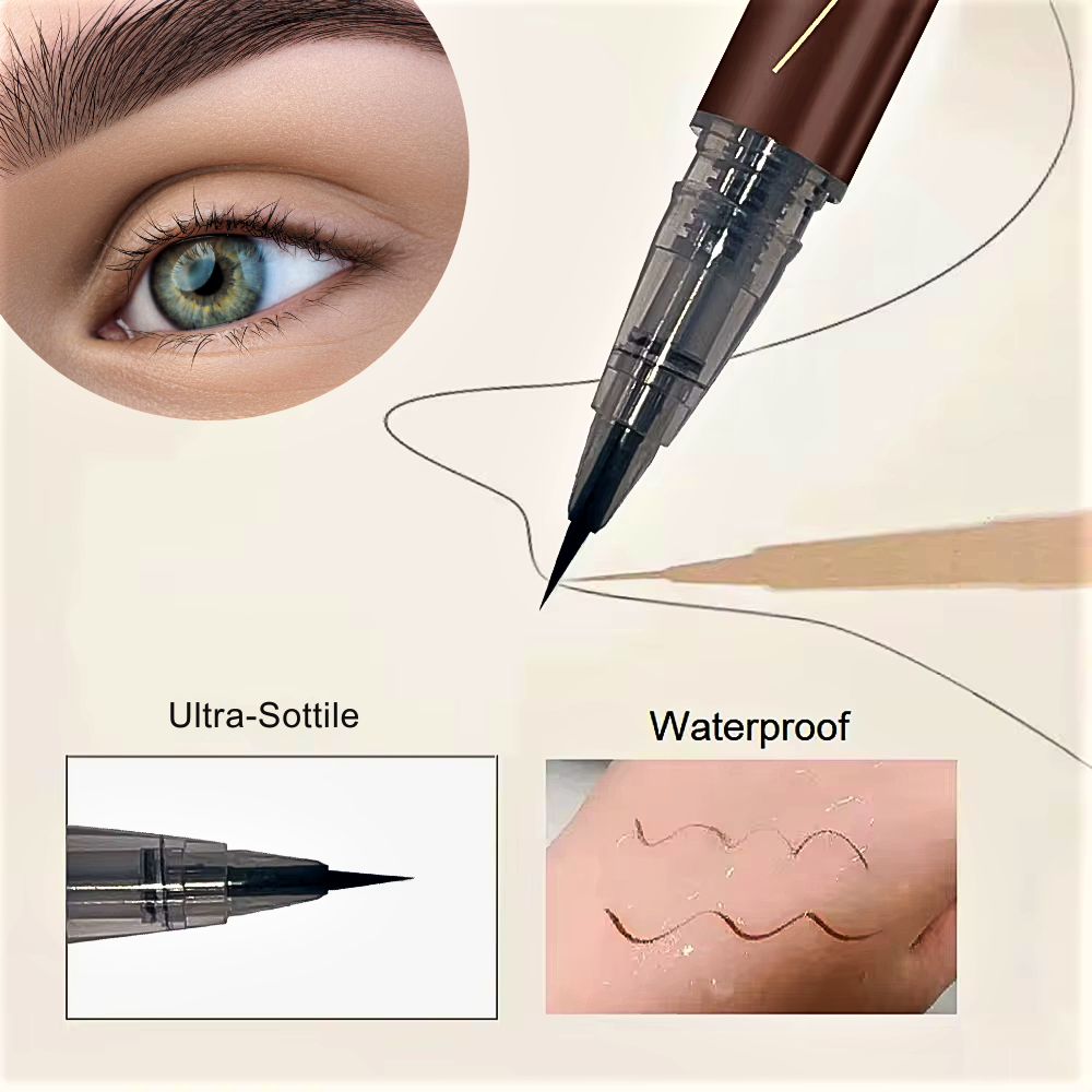 Matita Liquida Waterproof per Sopracciglia Perfette, Definite e Naturali