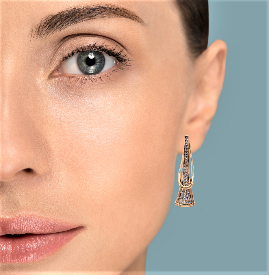 Pendientes "Radiant Rose": brillo y encanto