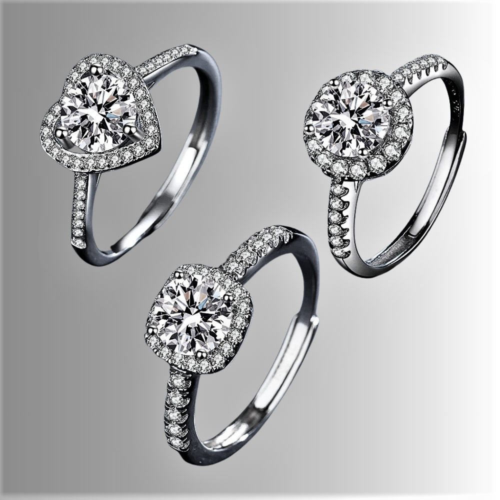 Solitario con Moissanite da 0.50 o 1 carato: 12 Combinazioni di Stile e Luce Infinita
