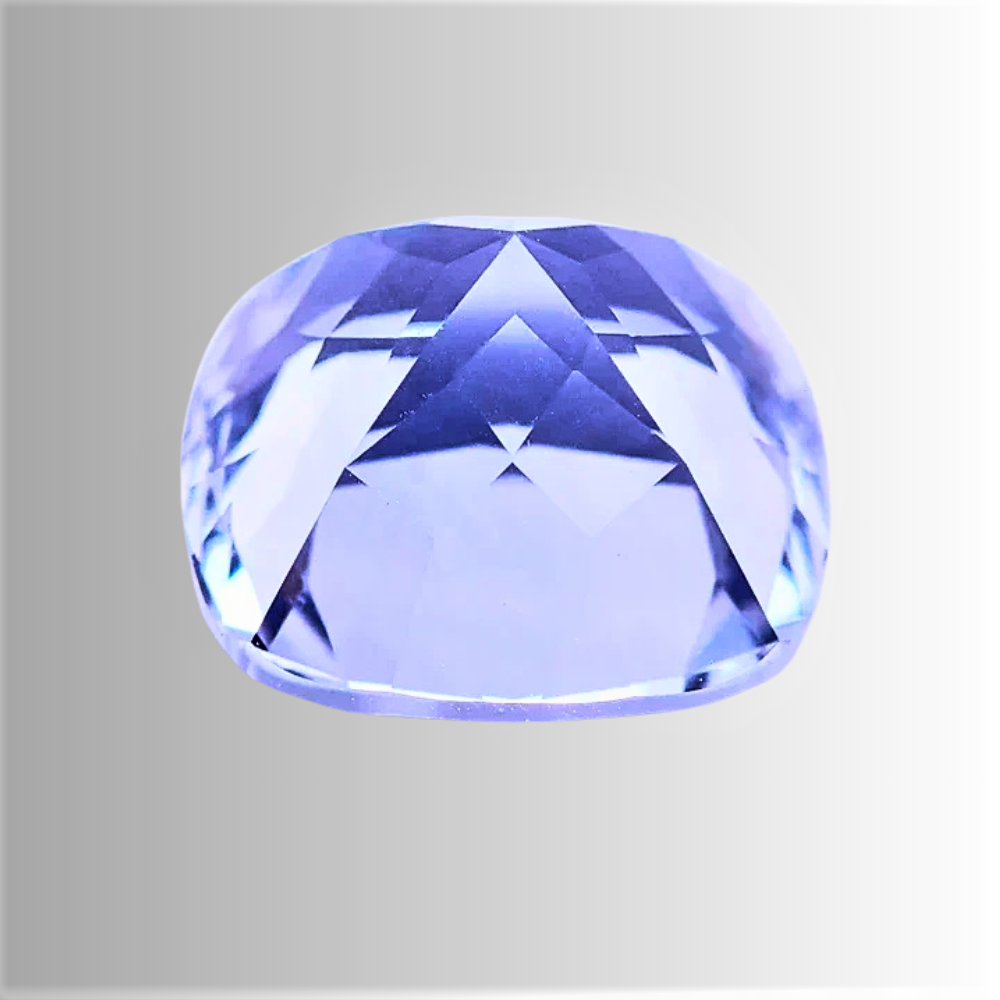 Zaffiro Ceylon Lab Grown Taglio Cuscino