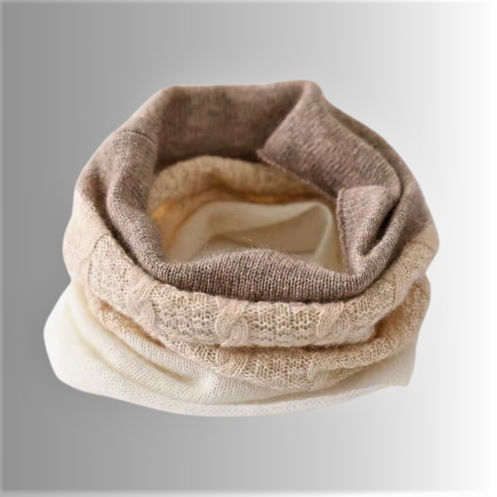 100% Pure Cashmere Neck Warmer: Luxury with a Touch of Originality