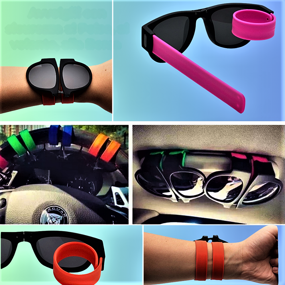 Gafas de sol polarizadas y plegables en la muñeca