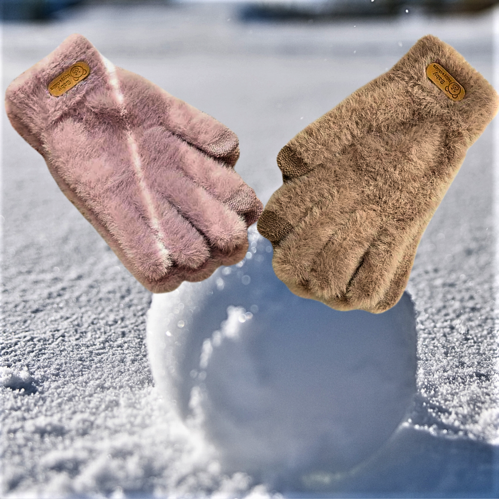 Guantes de piel sintética con pantalla táctil
