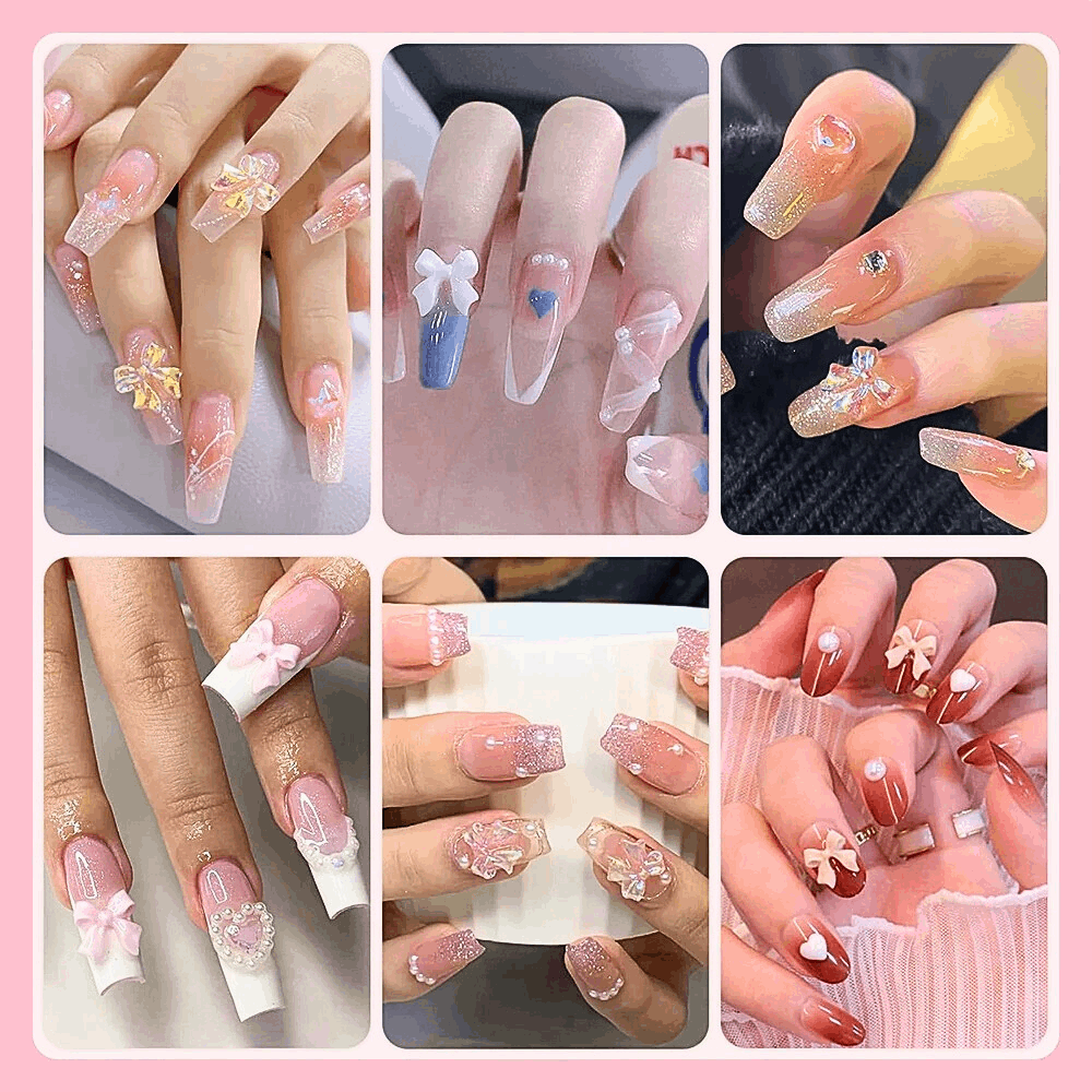 Set Decorazioni 3D per Nail Art: Fantasia e Creatività per il Tuo Fascino