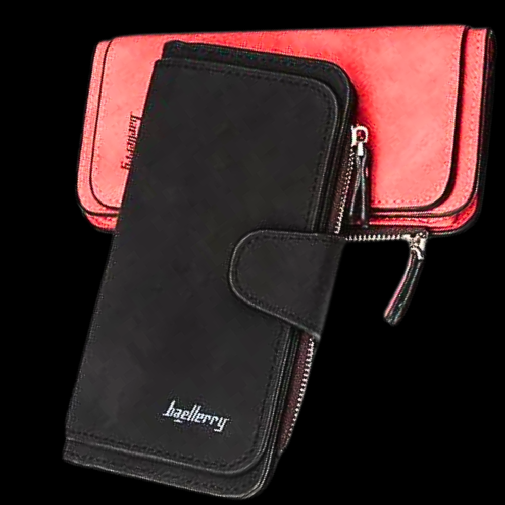 Cartera de gamuza elegante y funcional