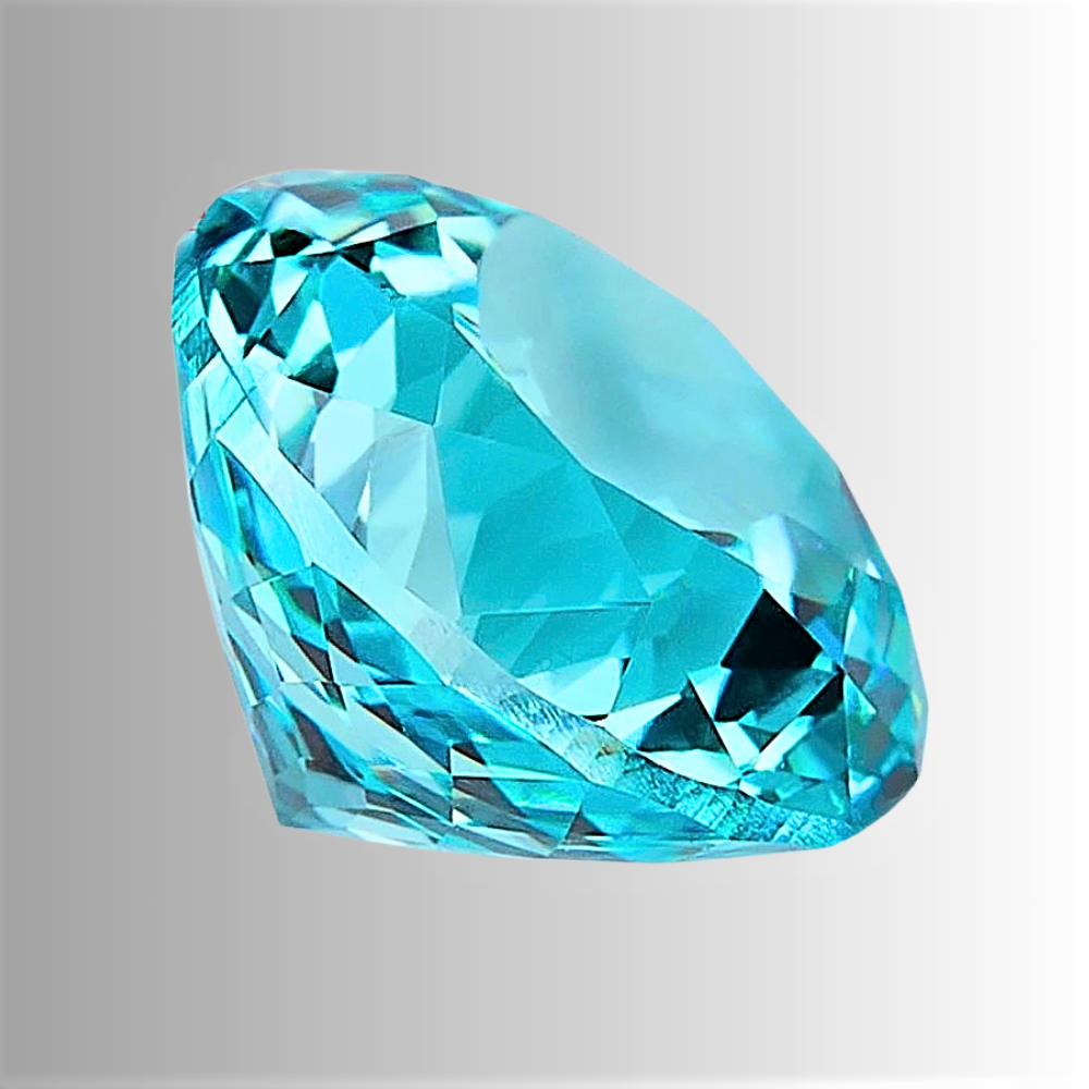 Tormalina Paraiba Lab Grown Taglio Brillante Certificata