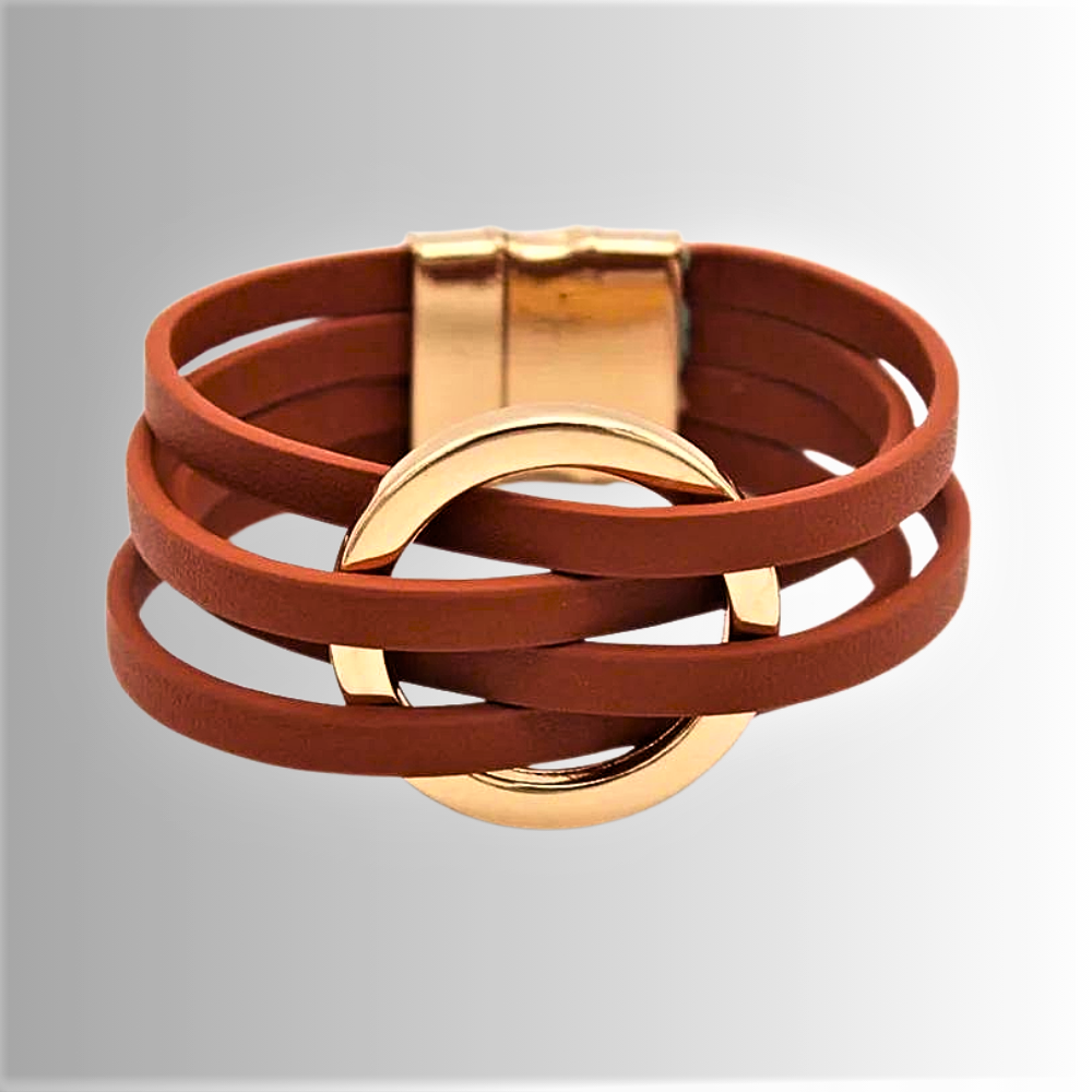 Pulsera de piel de vaca auténtica Modernidad y sostenibilidad se unen