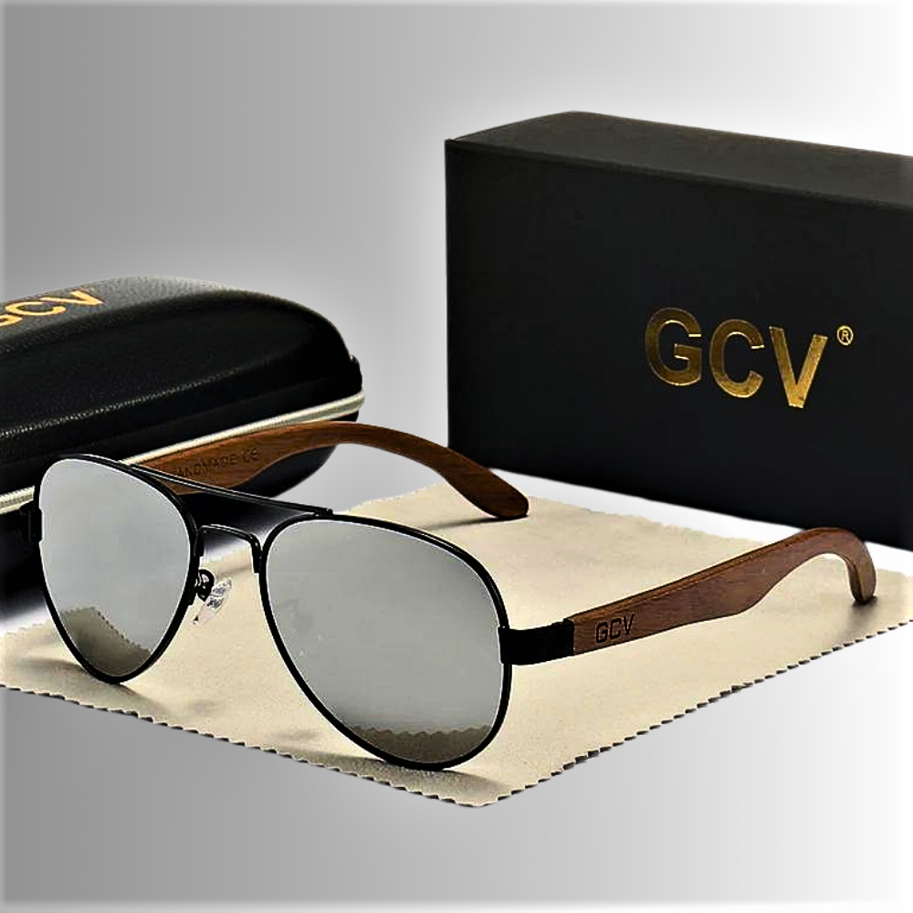 Gafas de sol de piloto de madera hechas a mano: homenaje a la naturaleza