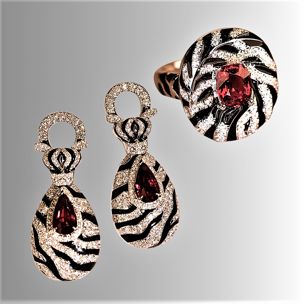 El set "Zebra Regale" corona tu elegancia