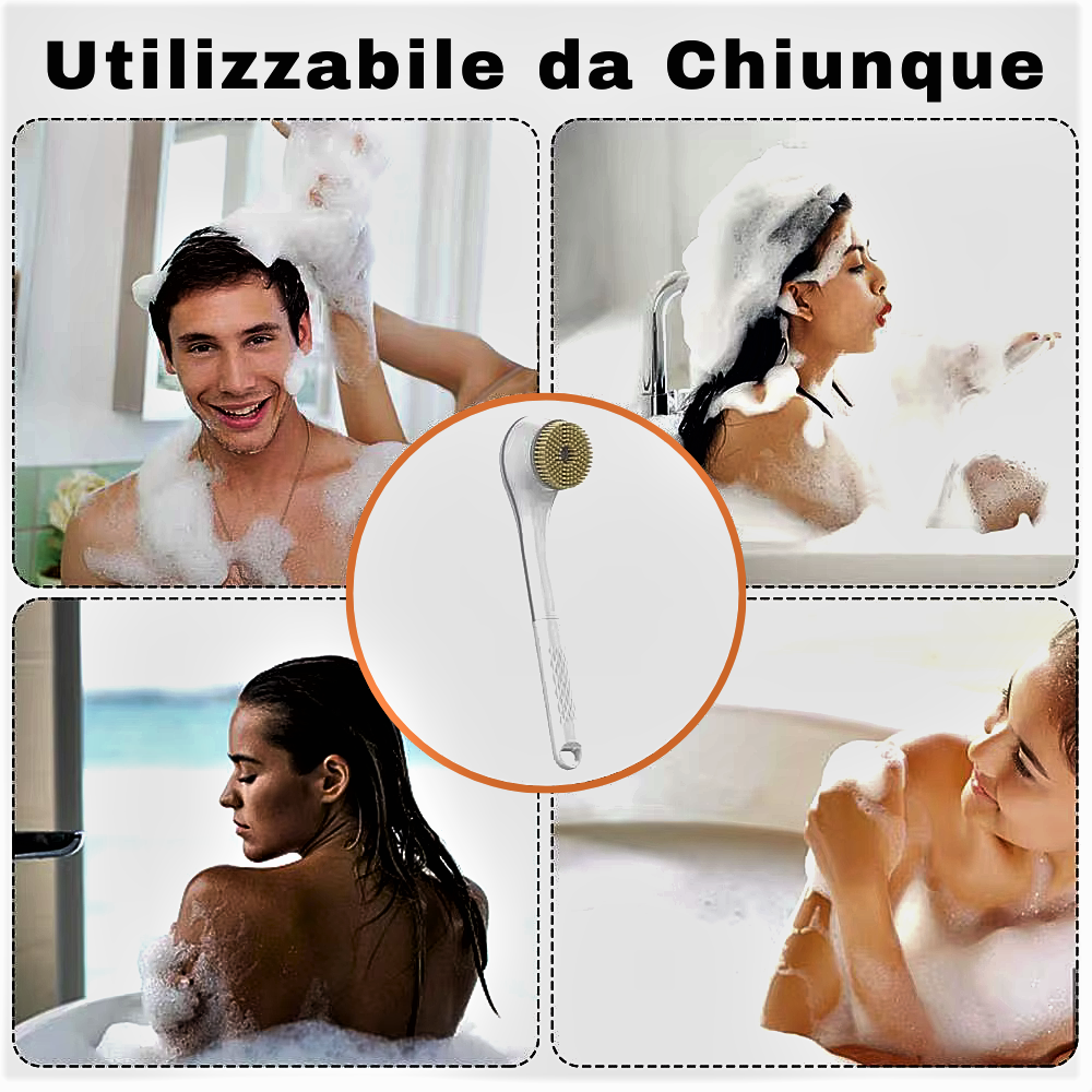 Spazzola Elettrica per Doccia 3-in-1: Pulizia Profonda, Massaggio e Relax Totale