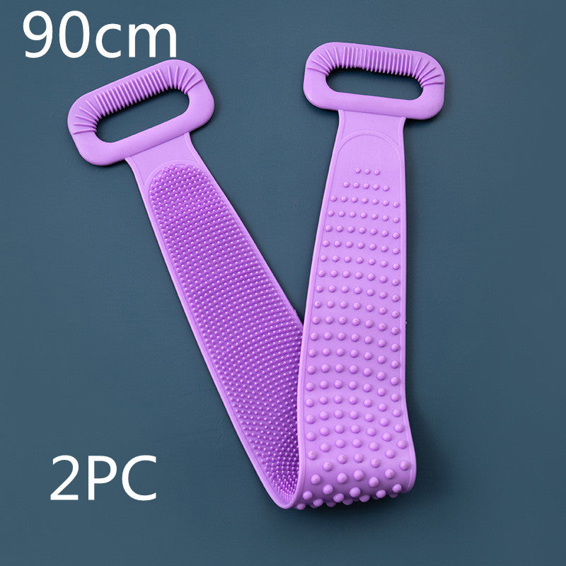 Cepillo de baño/masaje de silicona de doble superficie