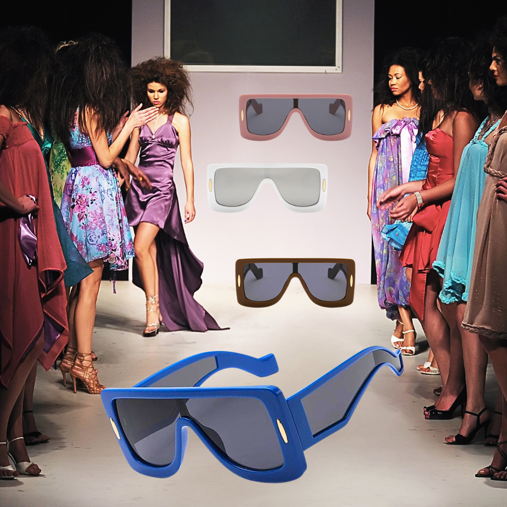 Gafas de sol "Avant-Garde" con montura de moda de gran tamaño