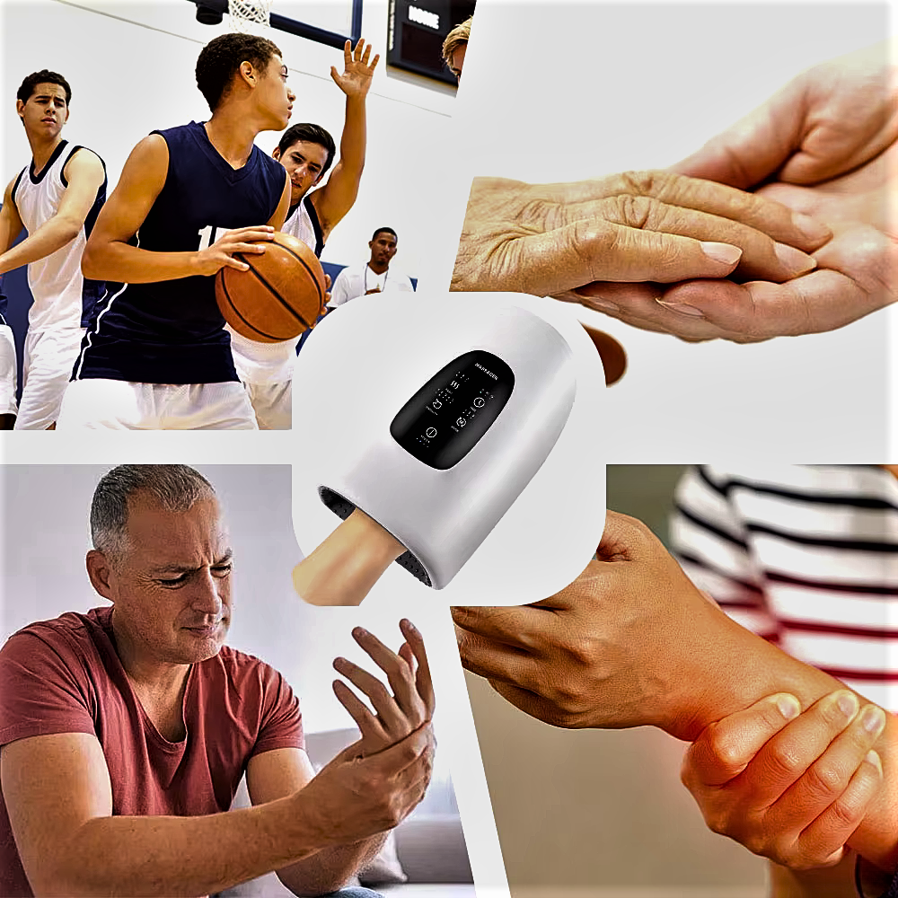 Dispositivo médico electrónico para masajes de masoterapia, shiatsu y acupuntura para manos y muñecas