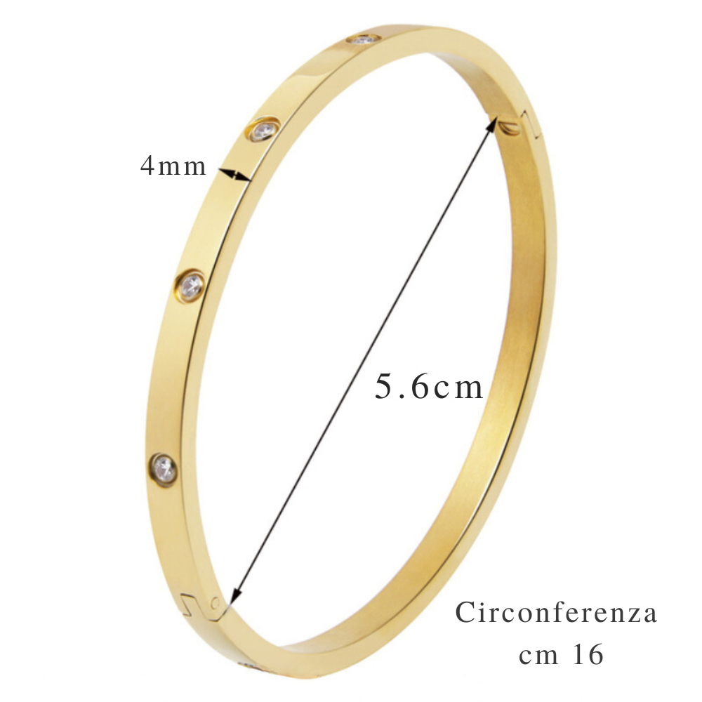 Pulsera "Amor Eterno": inspirada en el icónico Love de Cartier