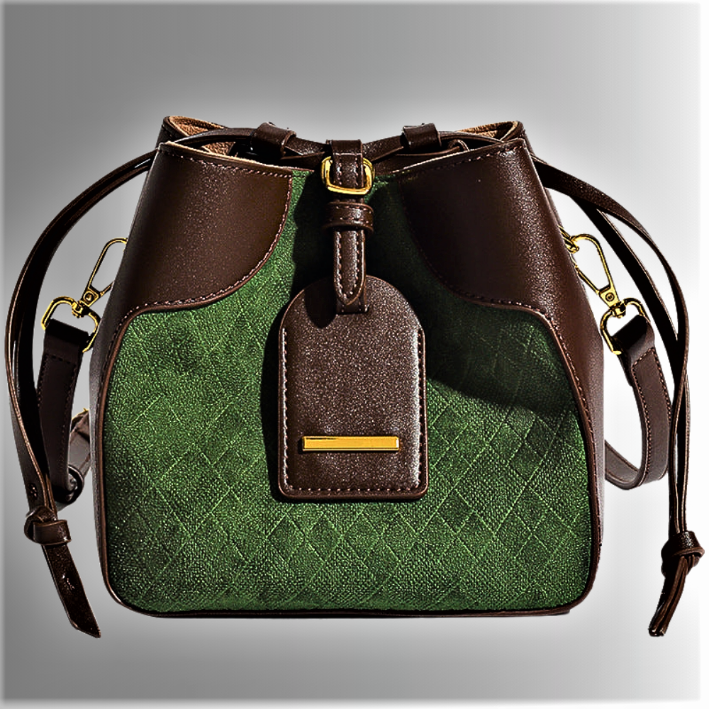Bolso elegante de dos tonos, estilo y capacidad en un solo accesorio