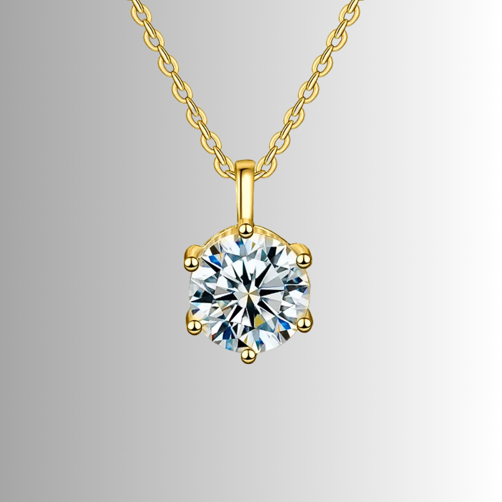 Collana con Ciondolo in Moissanite