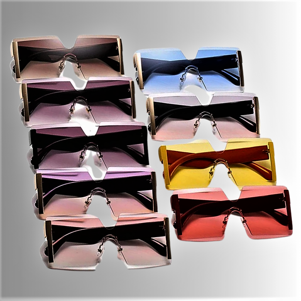Gafas de sol cuadradas de gran tamaño, elegancia y diseño
