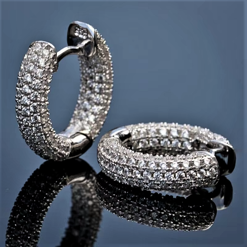 Pendientes de aro de la colección Elegance