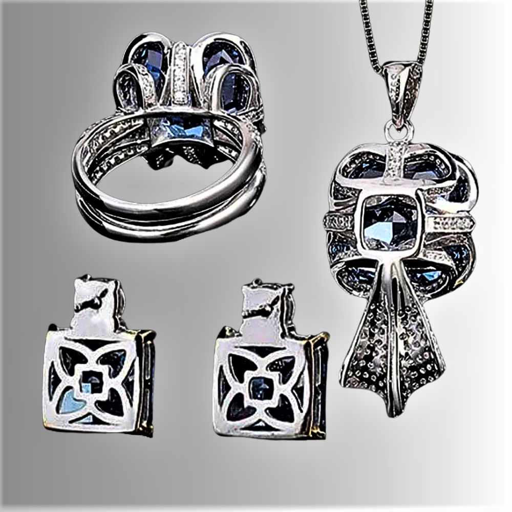 Conjunto "Blu Notte": luz pura para realzar tu outfit