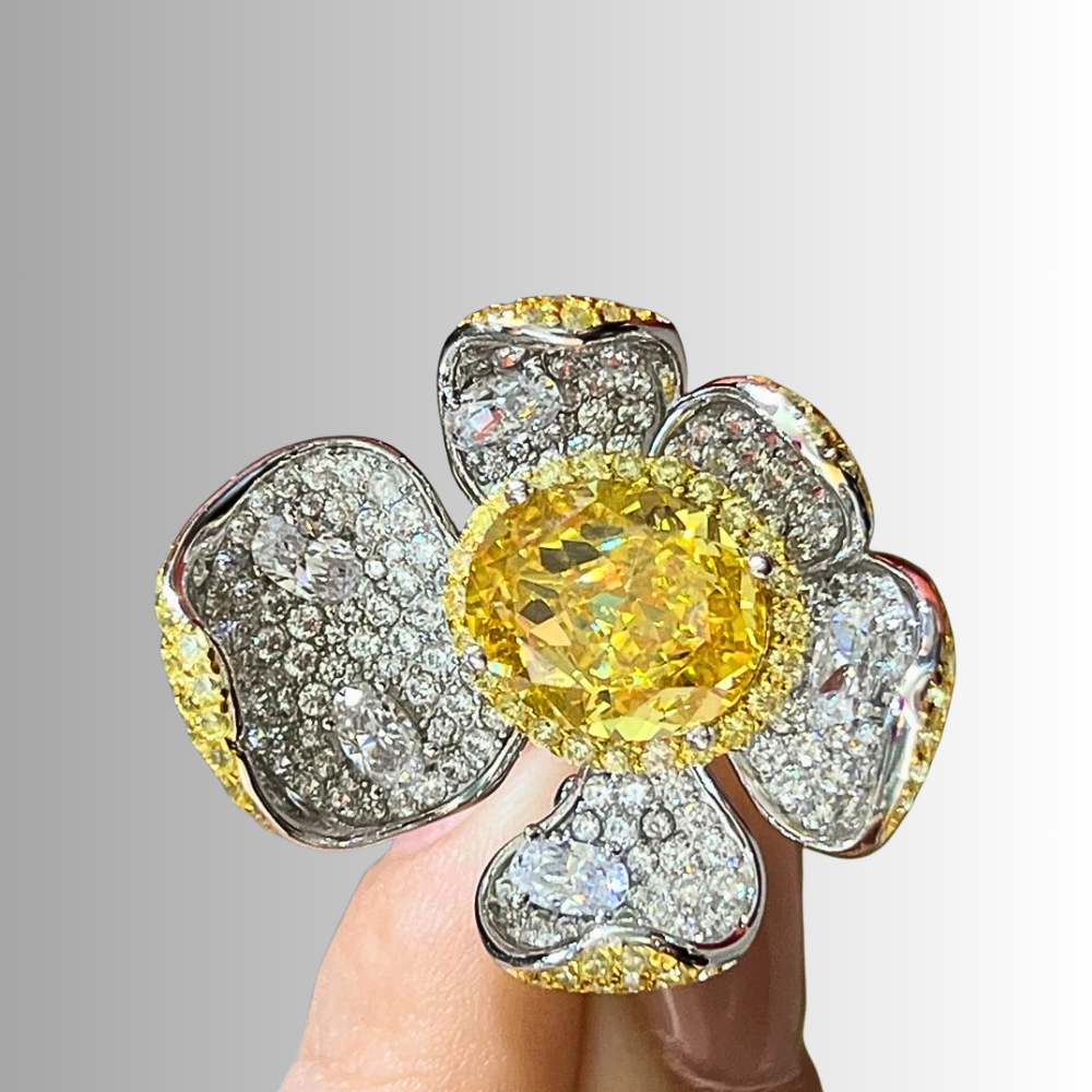 Fascione a Fiore con Citrini e Brillanti Coltivati