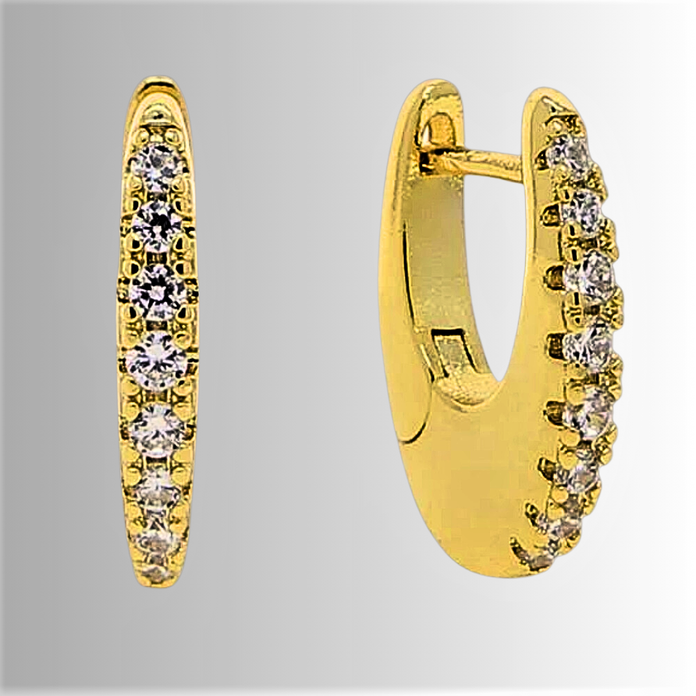 Orecchini "Mezzaluna di Luce" - Eleganza discreta e Brillante