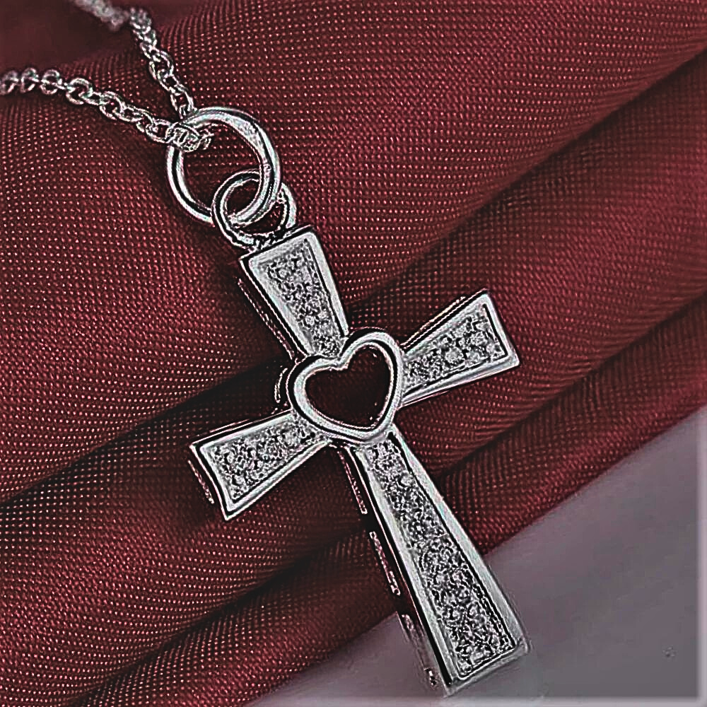 Collar "Croce d'Amore" Fe y Pasión