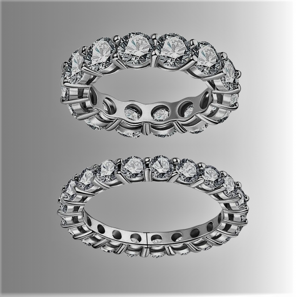 Anillo de eternidad con moissanitas certificadas: un accesorio imprescindible para la mujer con clase