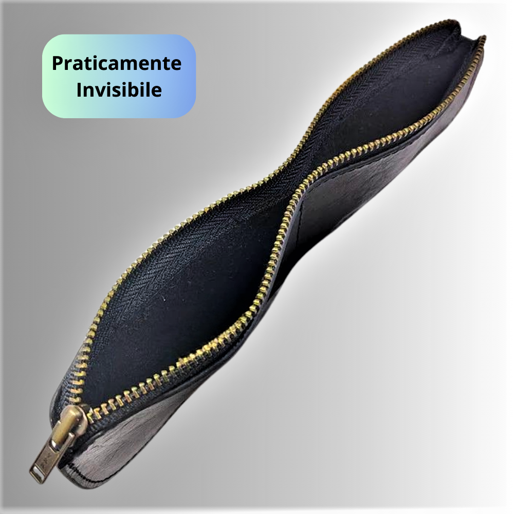 Cinturón de objetos de valor: elegancia y seguridad en auténtica piel italiana