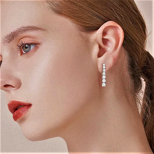 Orecchini "Scala di Luce" – Eleganza Crescente, Luce Infinita