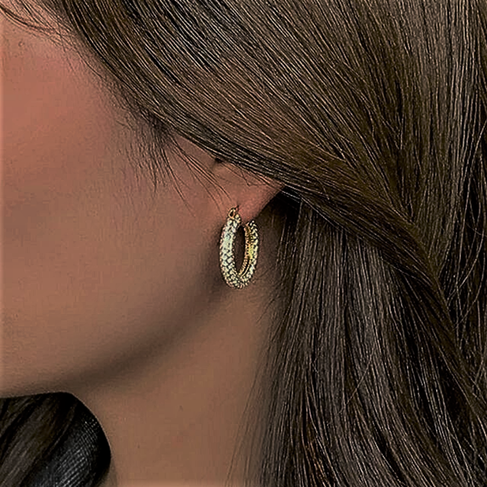 "Raggi Lucenti" - Pendientes de aro de la colección Eleganza