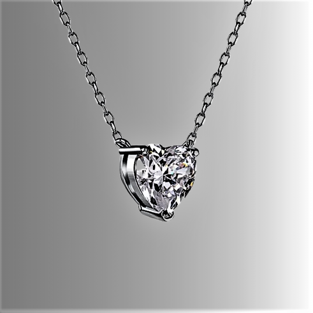 Collana Cuore Minimalista con Moissanite Certificata: La Forza della Semplicità